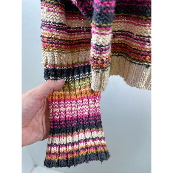 Billabong Easy Going Striped Colorful Pullover Sweater Size S - Picture 5 of 9